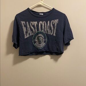 East Coast Navy Crop Top